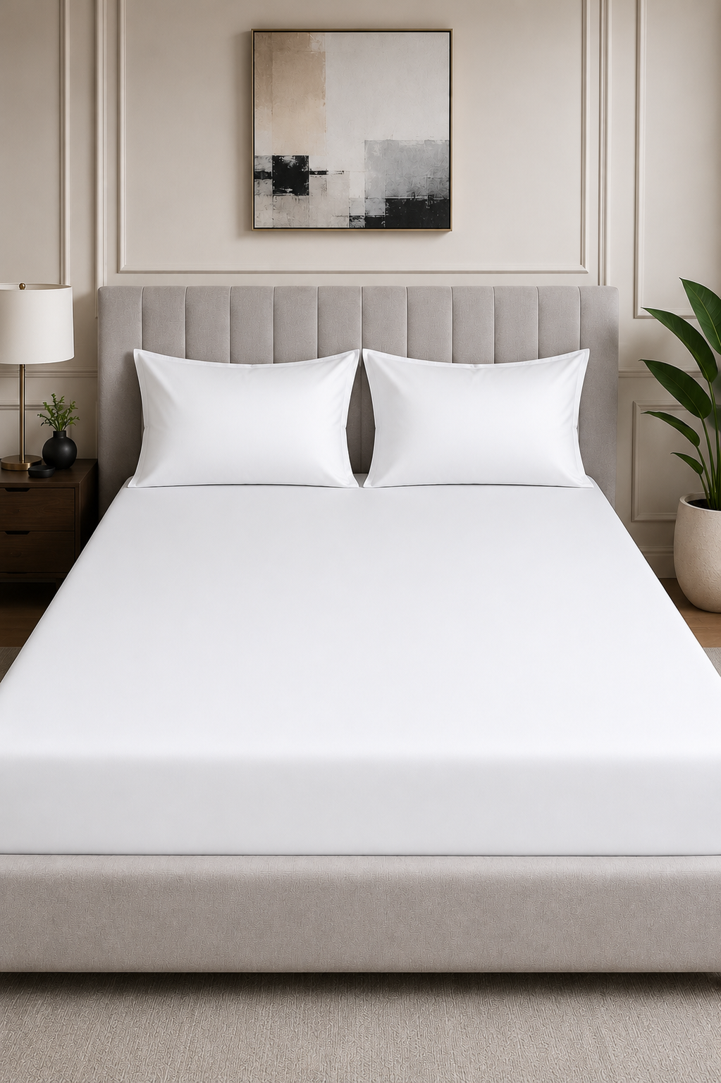 Plain Bedsheet Set Fitted