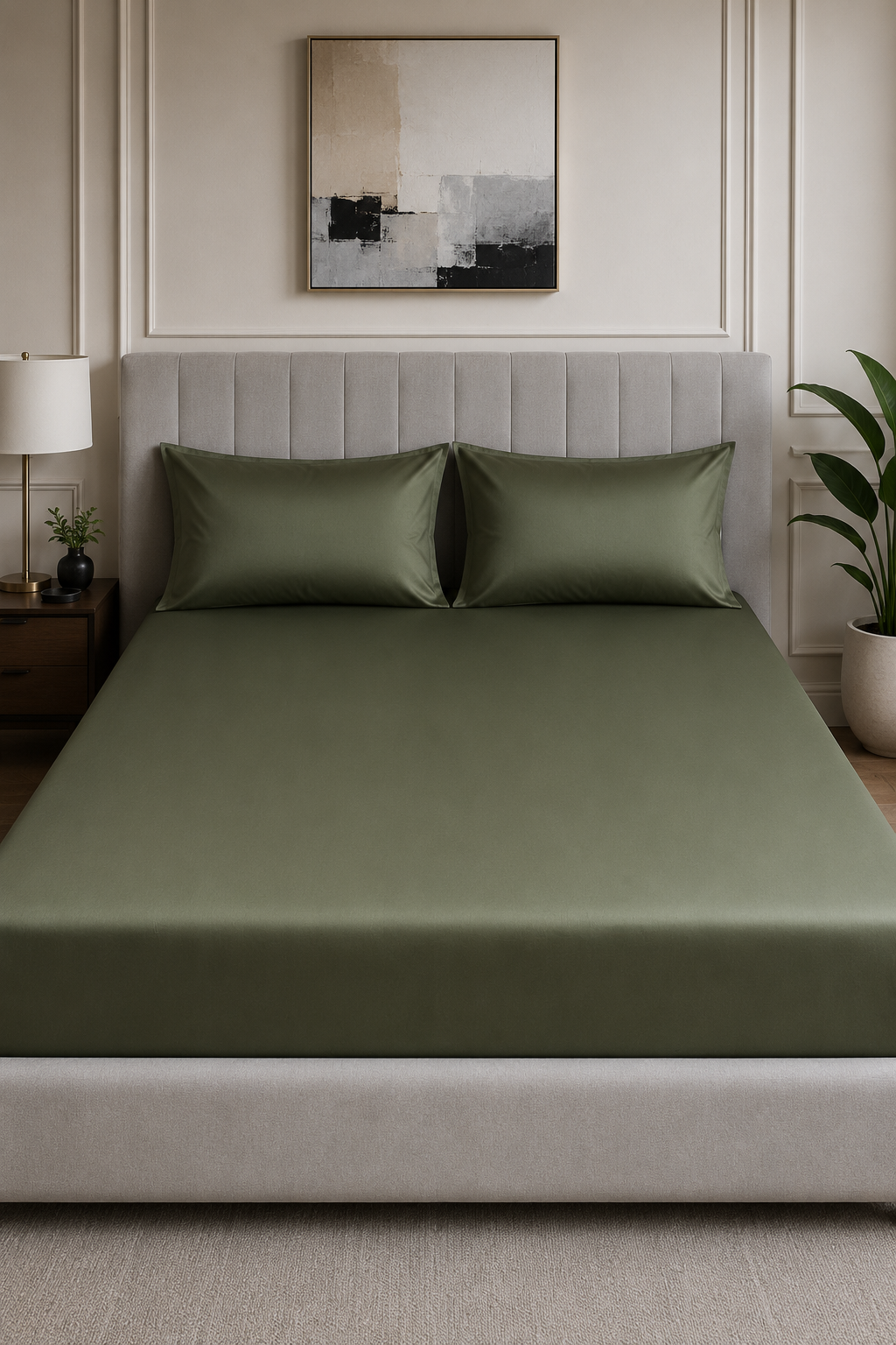 Plain Bedsheet Set Fitted