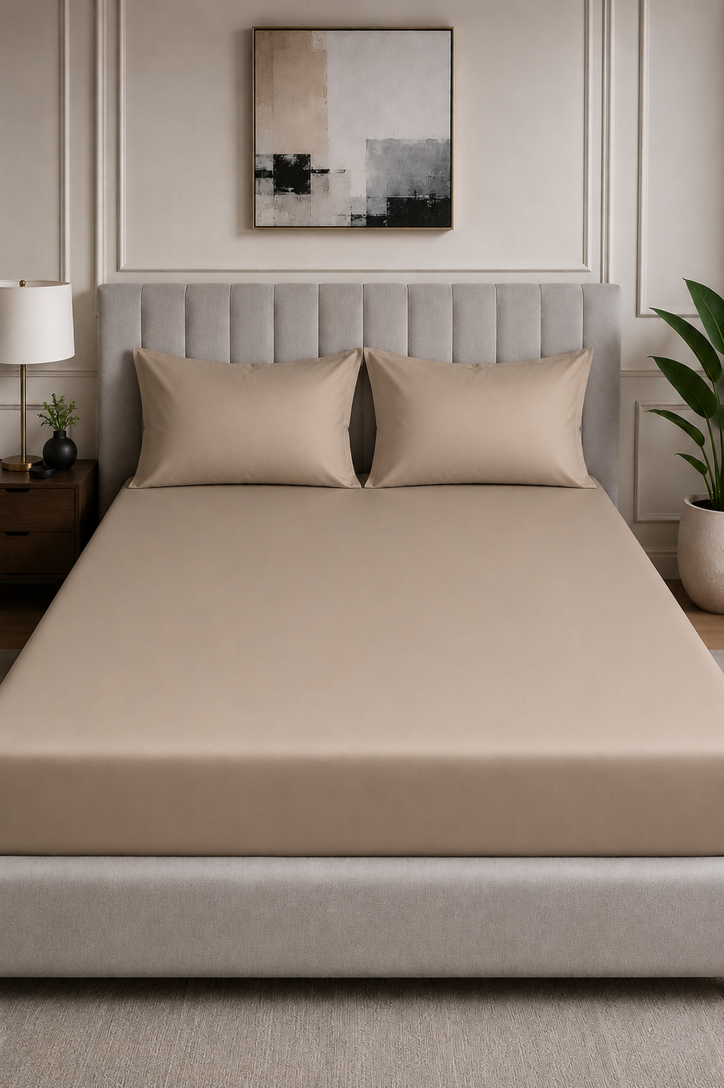 Plain Bedsheet Set Fitted