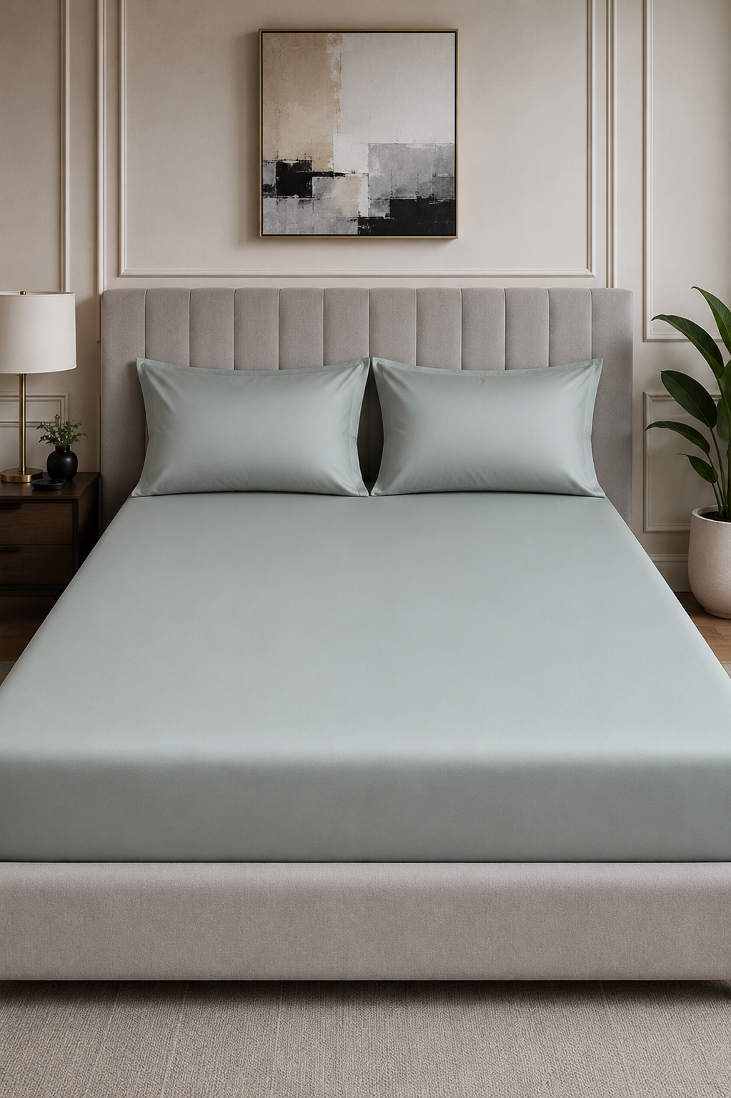 Plain Bedsheet Set Fitted