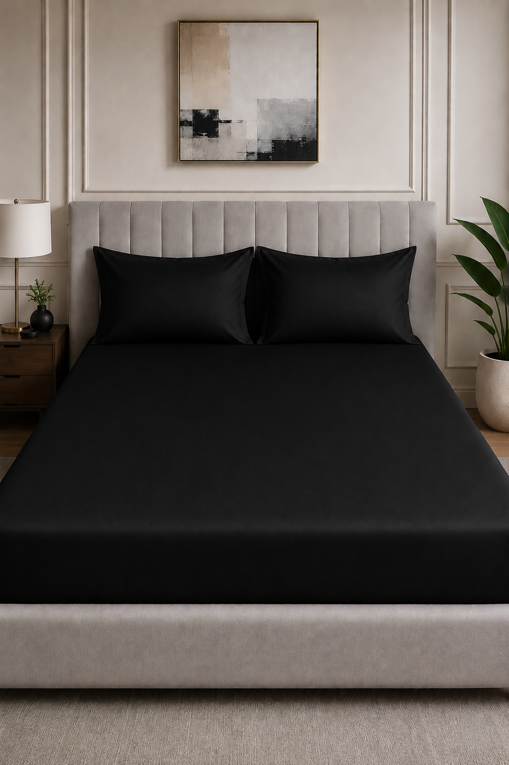 Plain Bedsheet Set Fitted