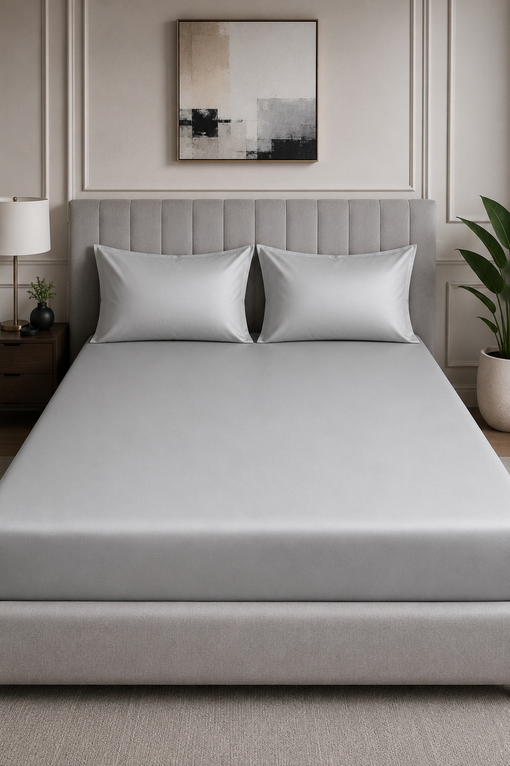 Plain Bedsheet Set Fitted