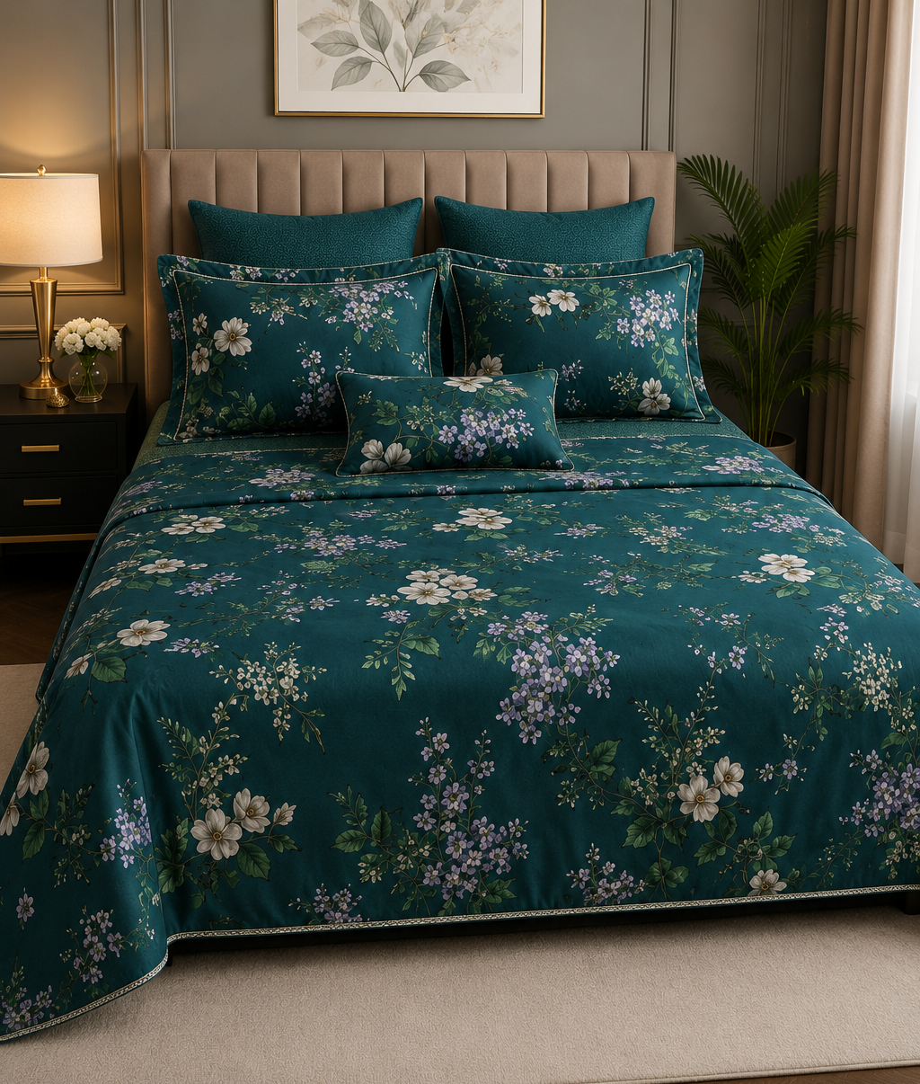 4-Piece Bedspread & Sheet Set 2 pillowcase