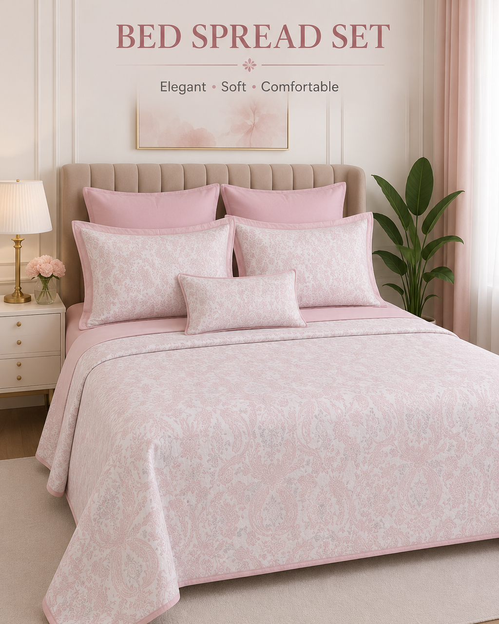 4-Piece Bedspread & Sheet Set 2 pillowcase