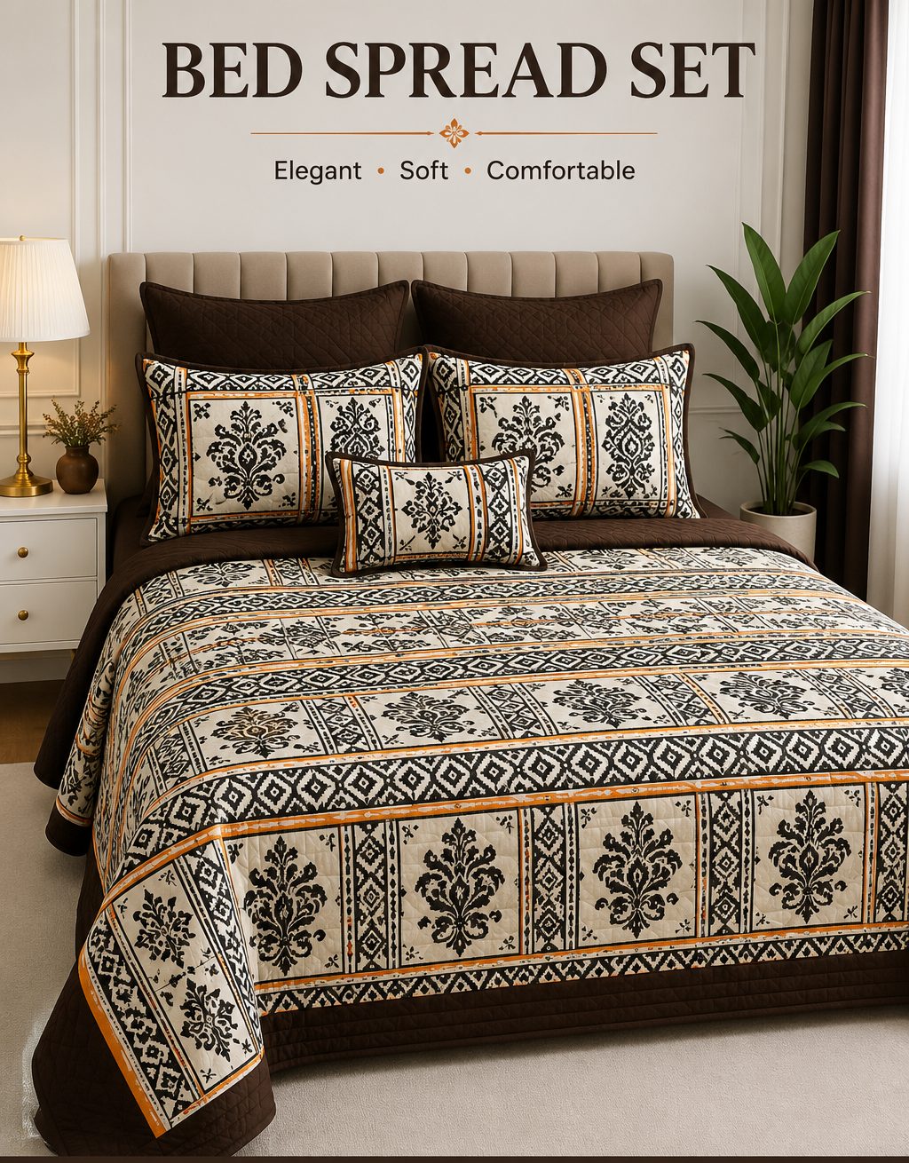 4-Piece Bedspread & Sheet Set 2 pillowcase