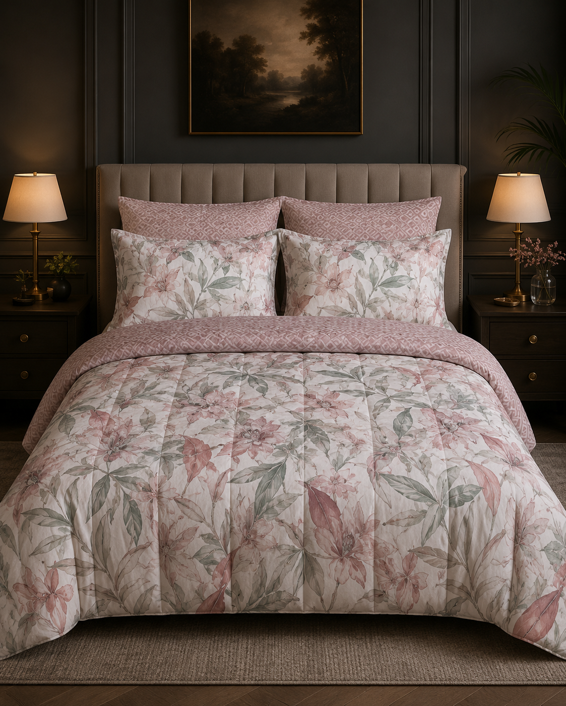 4-Piece Bedspread & Sheet Set 2 pillowcase