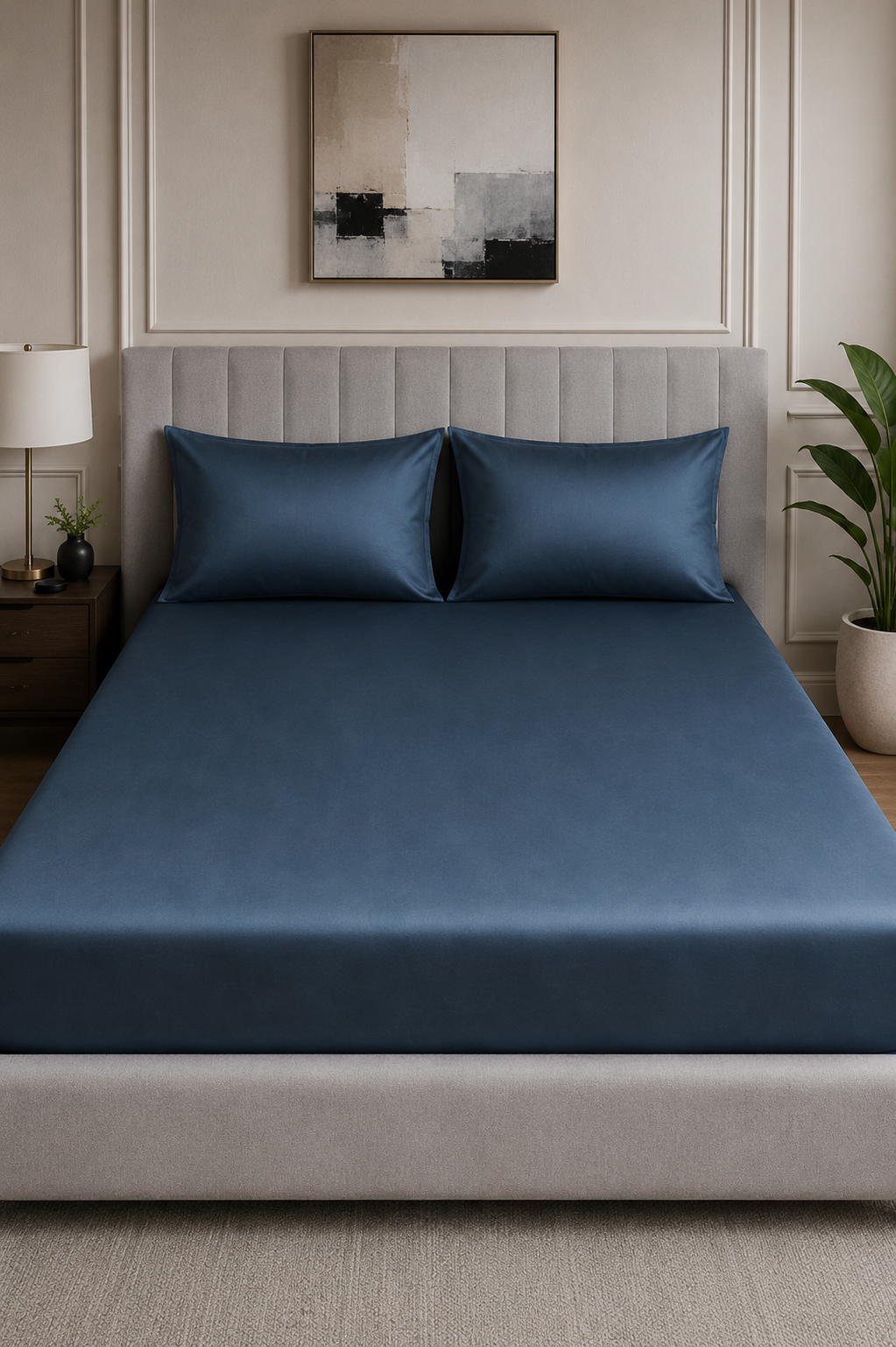 Plain Bedsheet Set Fitted